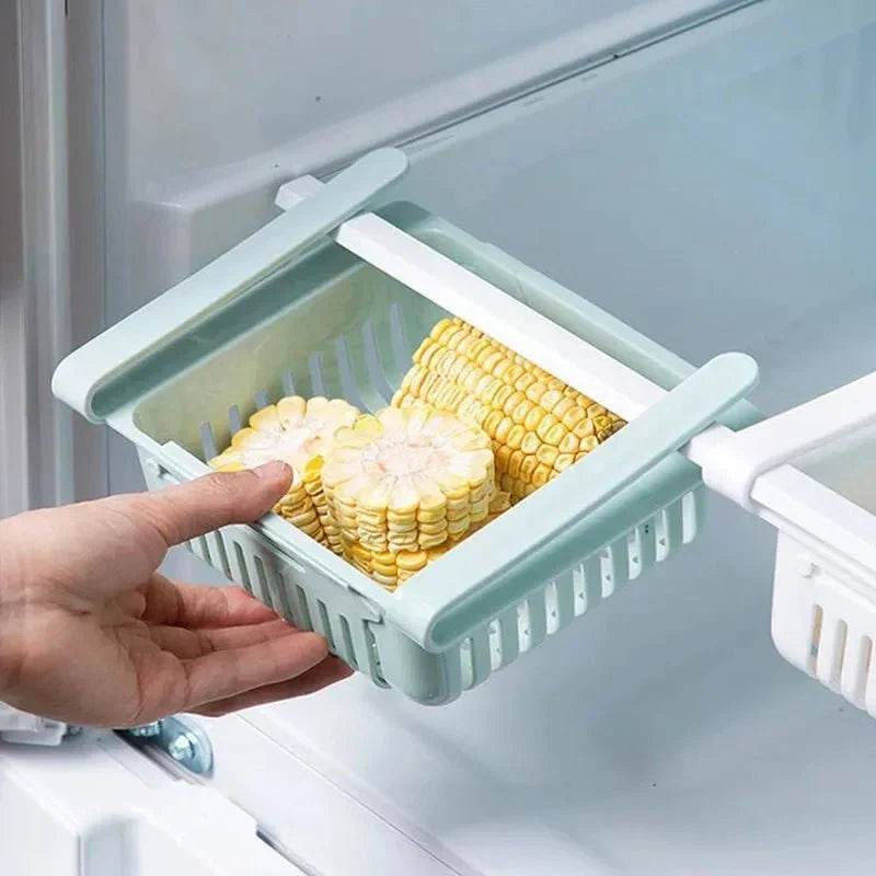 Rozšiřitelný závěsný box na vejce a ovoce ChillNest do lednice – organizér do kuchyně