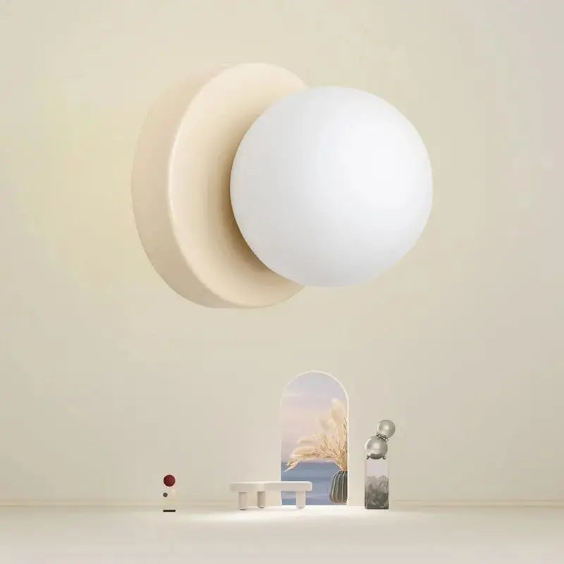 LumenHalo LED Cam Duvar Lambası Yatak Odası Koridor Merdiven Işığı İçin Sade Taban
