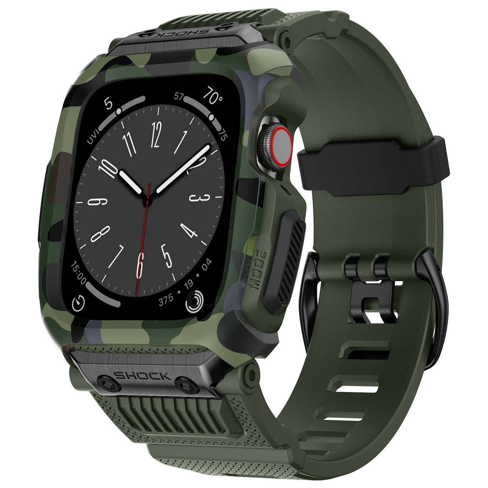 Kit de protecție pentru curea de ceas camuflaj pentru Apple Watch