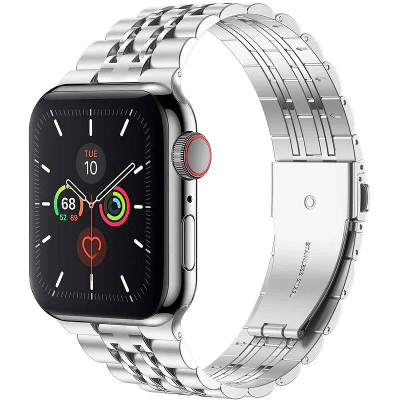 Luksusowa składana bransoleta ze stali nierdzewnej do Apple Watch