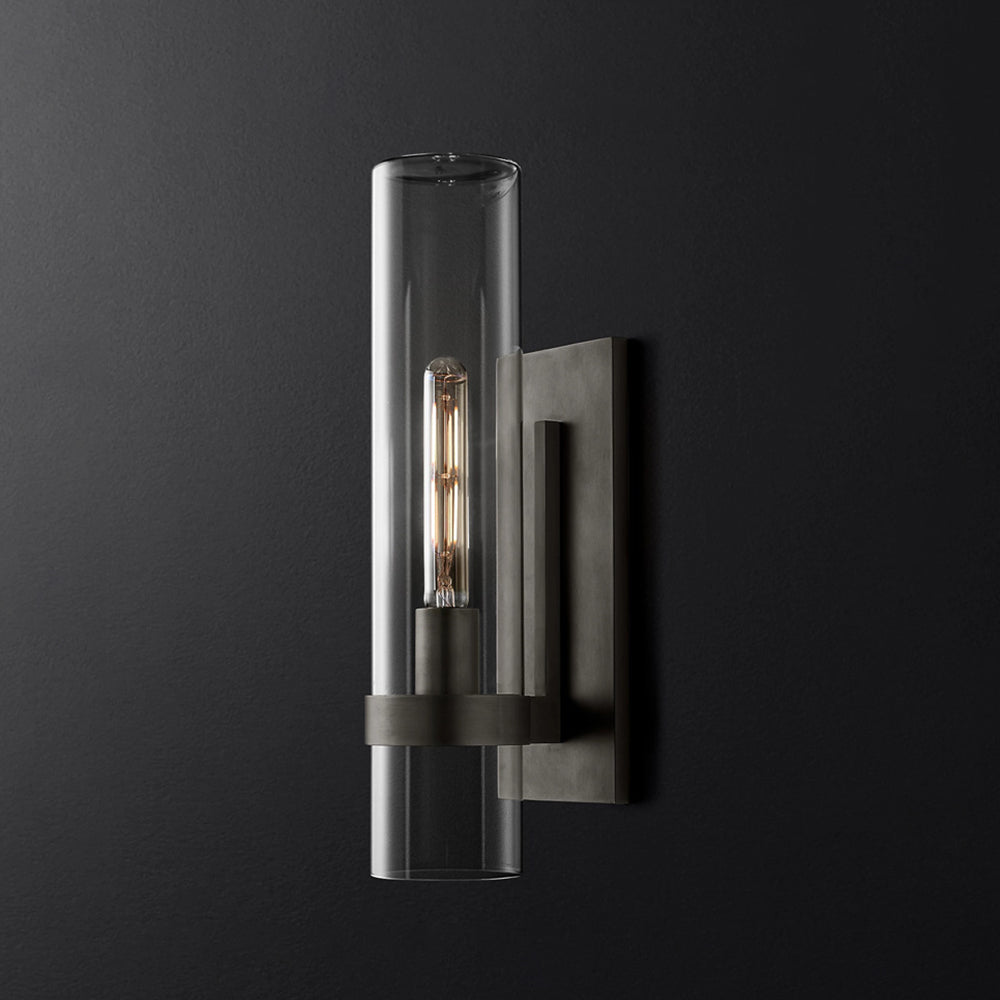 Enya Glass Cylinder Modern Wall Light - Neutralighting