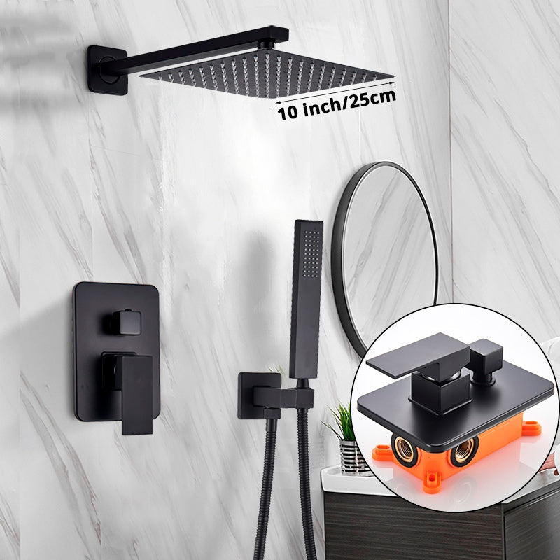 3件套黑色现代浴室淋浴套装