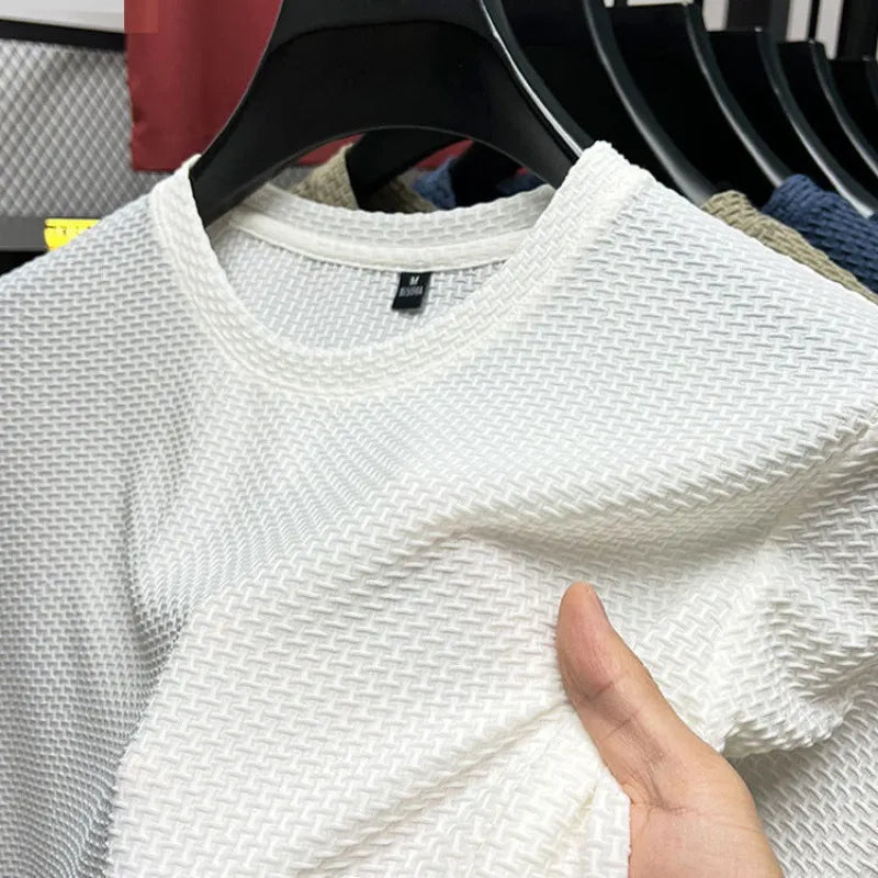T-shirt in seta AirFlow Mesh di Huffman