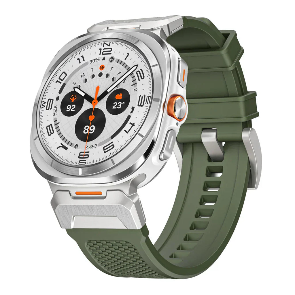 Taktiskt silikonarmband för Samsung Galaxy Watch Ultra