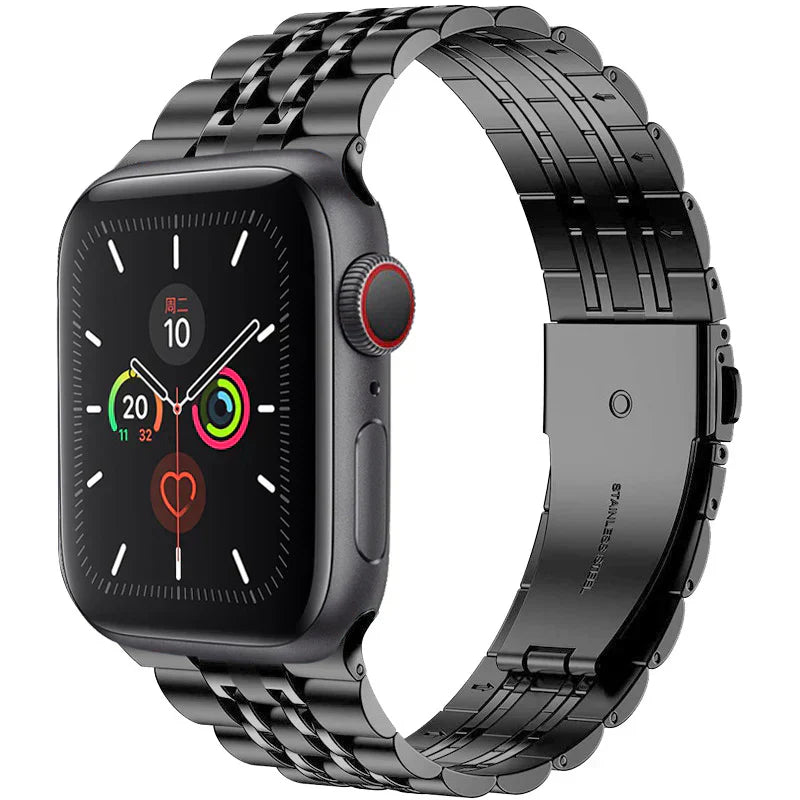 Luksusowa składana bransoleta ze stali nierdzewnej do Apple Watch