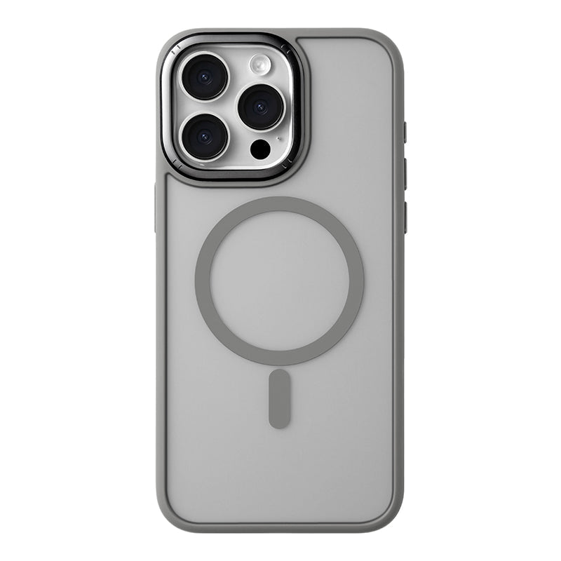 Hudvenligt mat gennemsigtigt iPhone-etui med MagSafe
