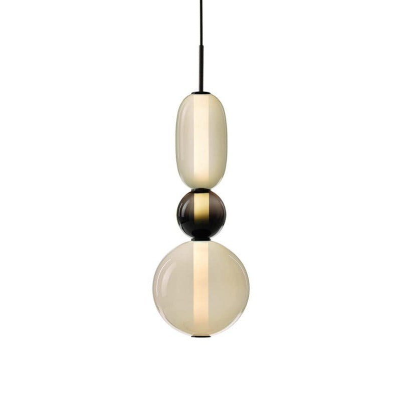 Syro LED-Pendelleuchte aus bonbonfarbenem Glas