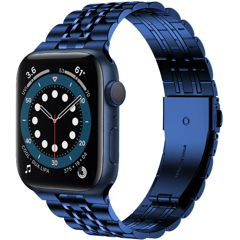 Luksusowa składana bransoleta ze stali nierdzewnej do Apple Watch