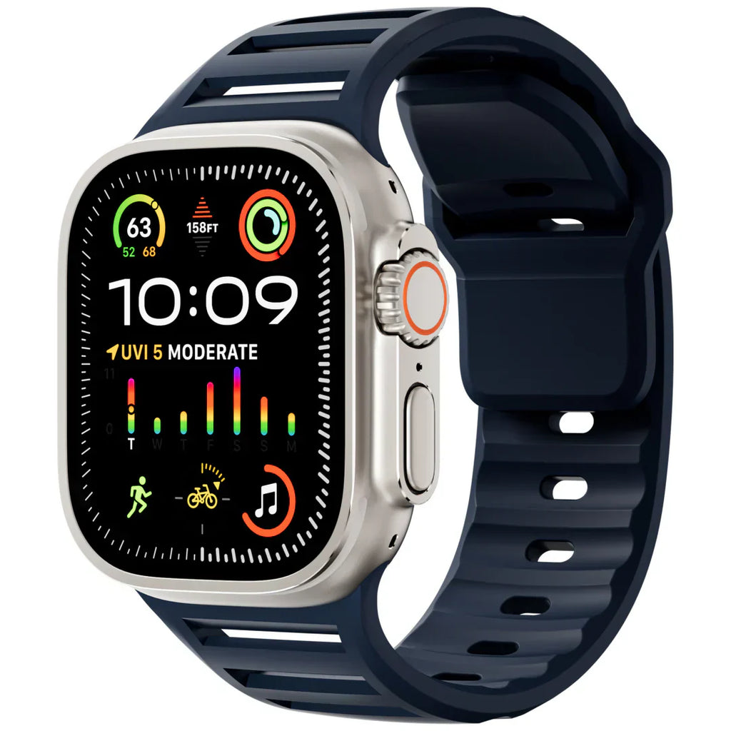 רצועת סיליקון ספורטיבית ונושמת לשעון אפל