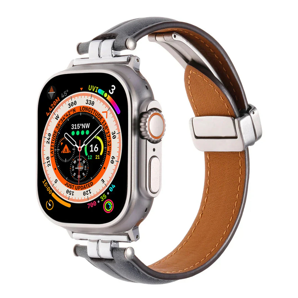 Cinturino in pelle magnetico per Apple Watch