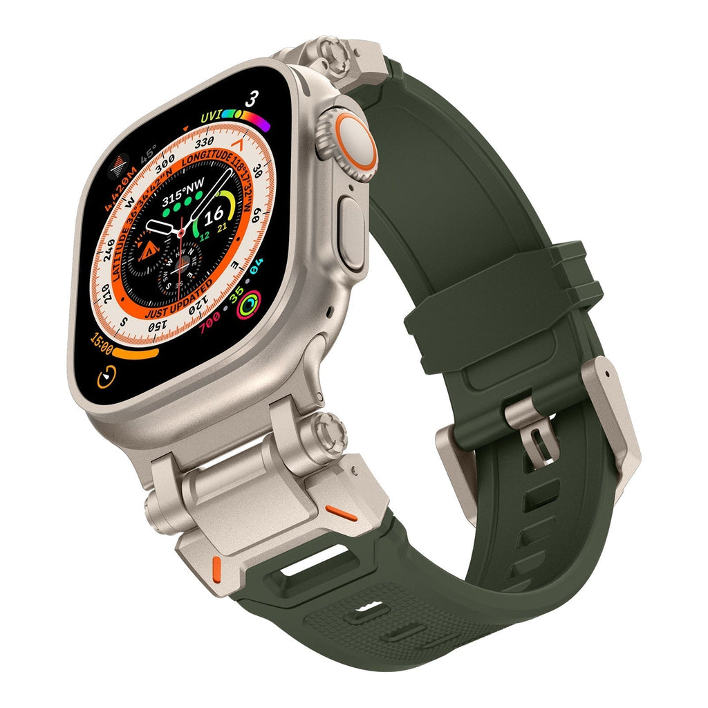 Explorer Tactical Fluoro Rubber Apple Watch Bandje