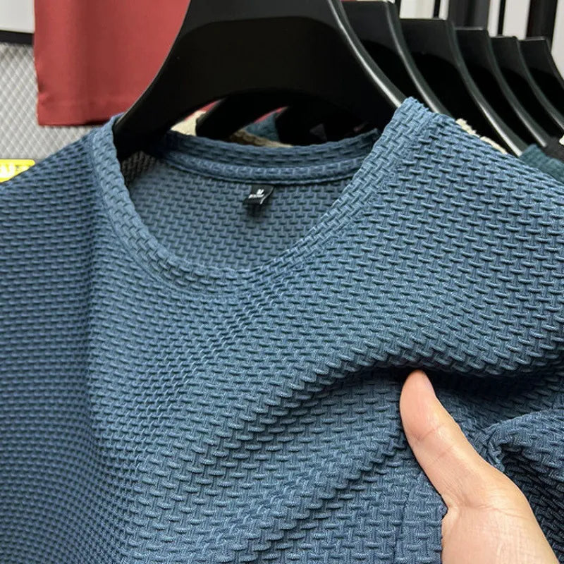 T-shirt in seta AirFlow Mesh di Huffman