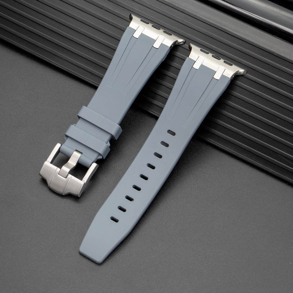 Nova Correia de Silicone XAP Metal Head para Apple Watch