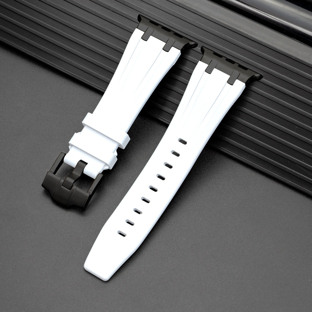 Nova Correia de Silicone XAP Metal Head para Apple Watch