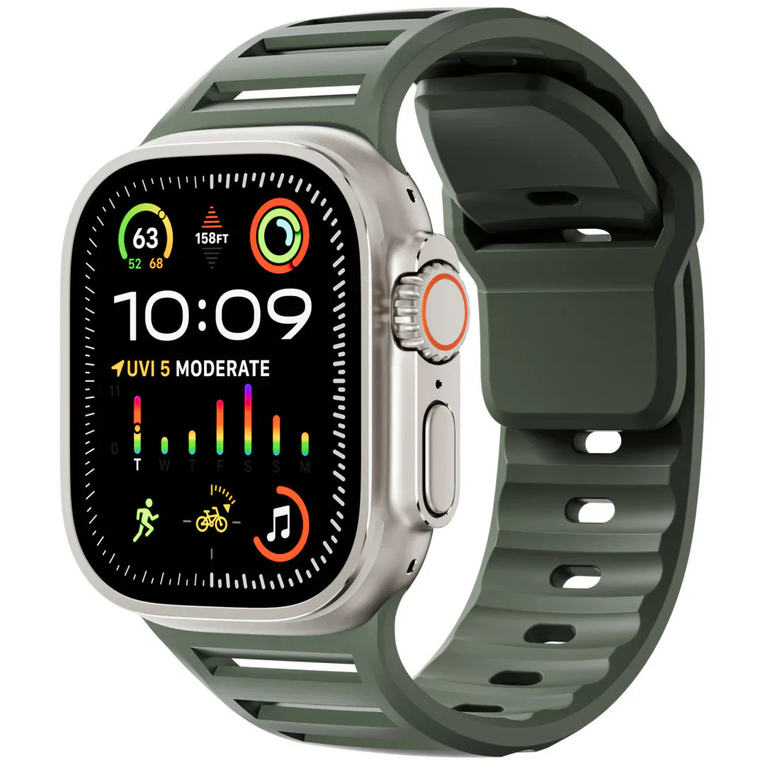 רצועת סיליקון ספורטיבית ונושמת לשעון אפל