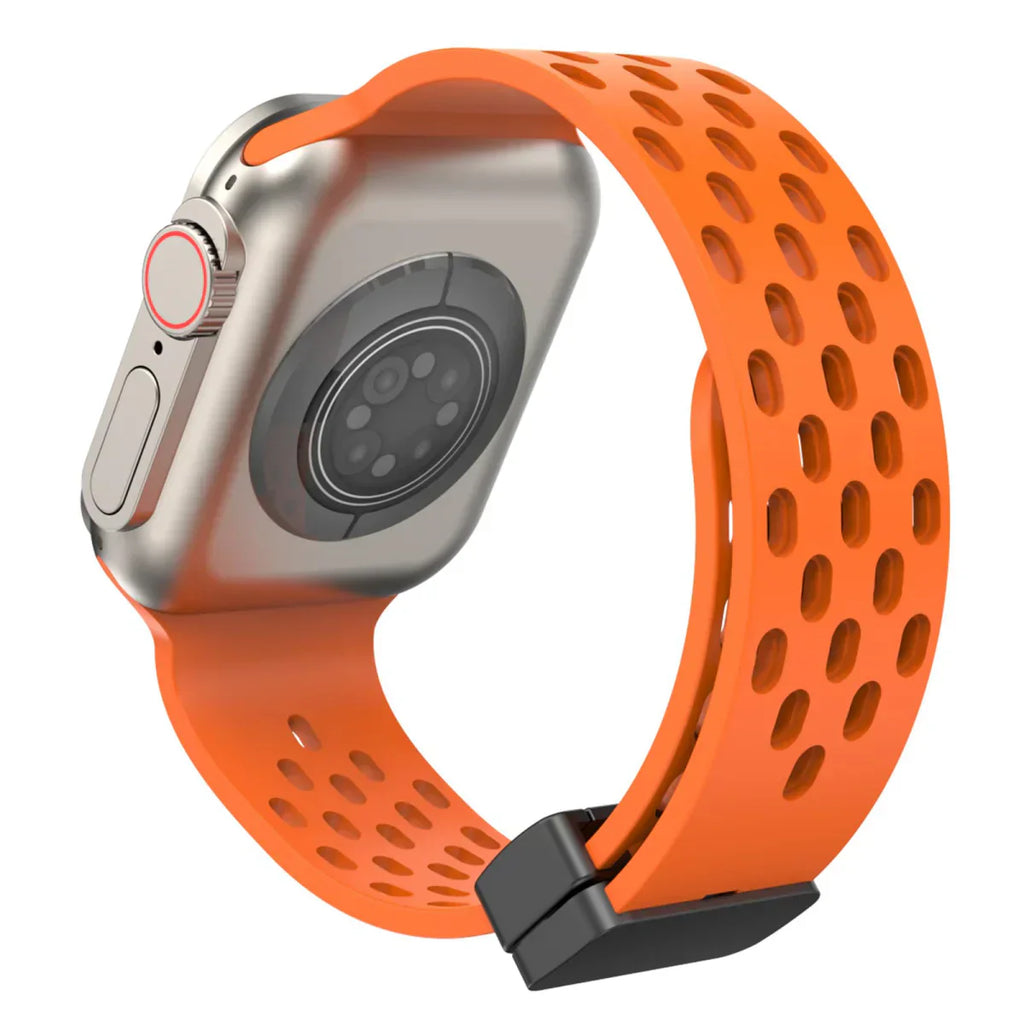 Magnetický prodyšný silikonový pásek pro Apple Watch