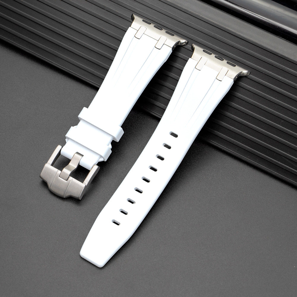 Nova Correia de Silicone XAP Metal Head para Apple Watch