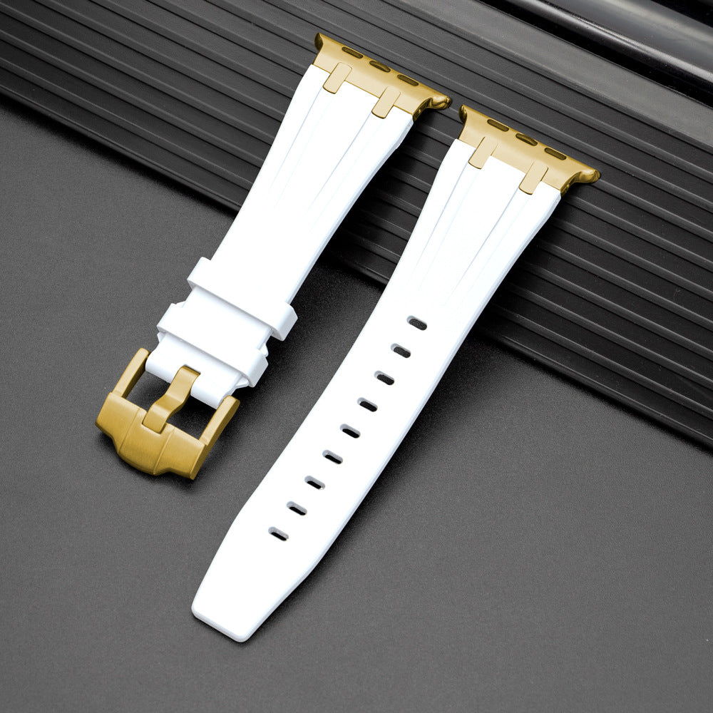 Nova Correia de Silicone XAP Metal Head para Apple Watch