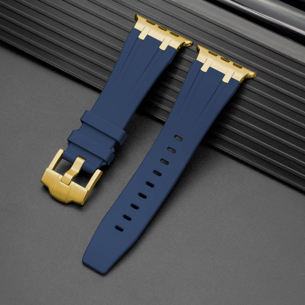 Nova Correia de Silicone XAP Metal Head para Apple Watch