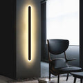 Arisha Minimalist Metal Linear Oval Outdoor Wall Lamp - Lamp Outdoor