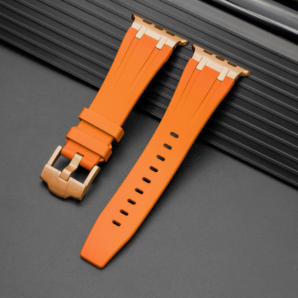 Nova Correia de Silicone XAP Metal Head para Apple Watch