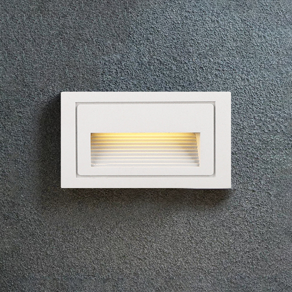 Ray Modern Metal Square Outdoor Deck/Step Light, Black - Neutralighting
