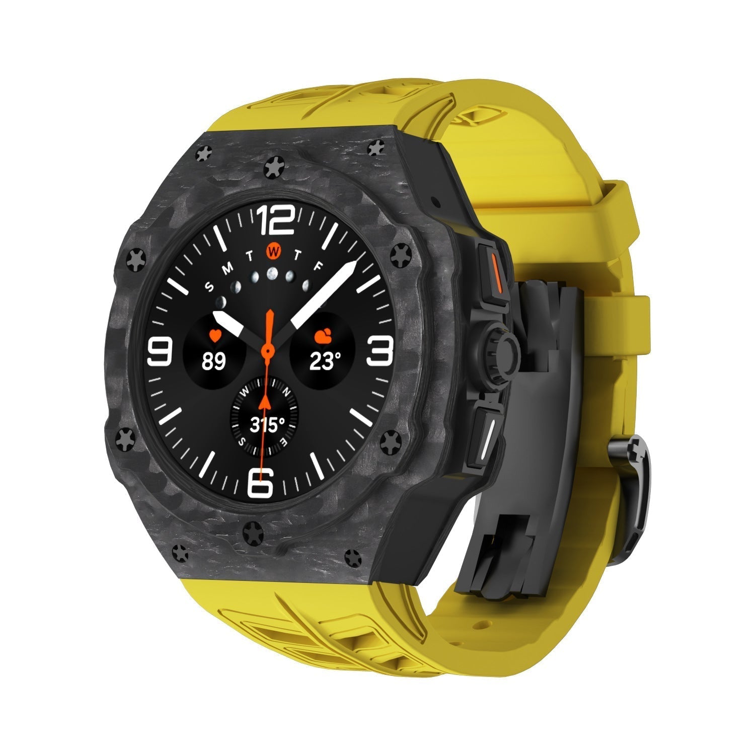 Carbon Fiber Cover Båndsæt Til Samsung Galaxy Watch 7 Ultra 47mm