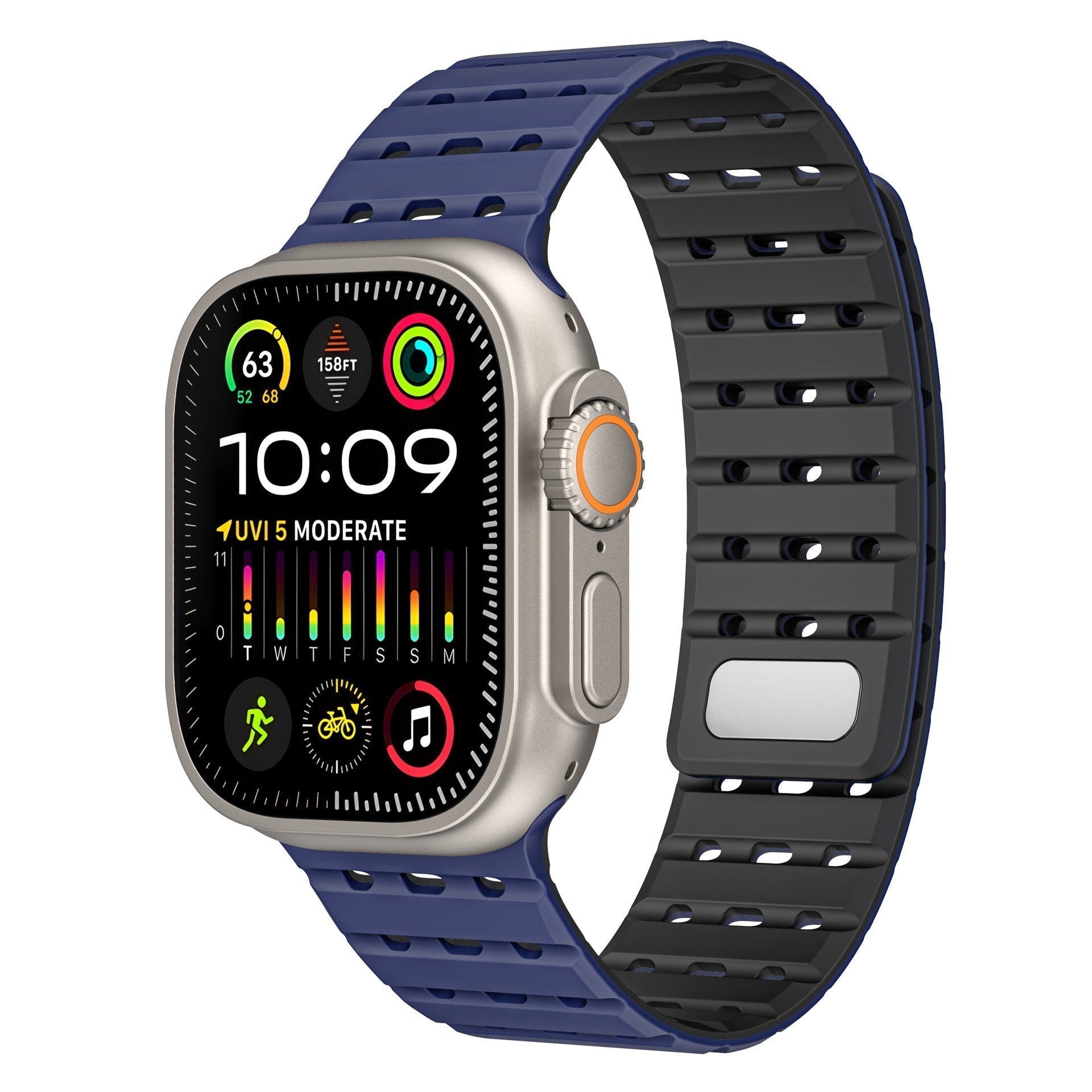 Tali Silikon Magnetik Bernafas AW Untuk Apple Watch