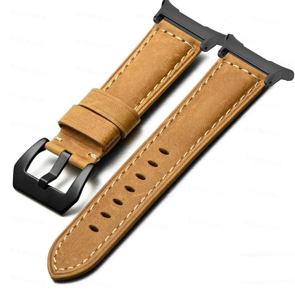 Cuir givré ancien pour montre Samsung Ultra 47 mm