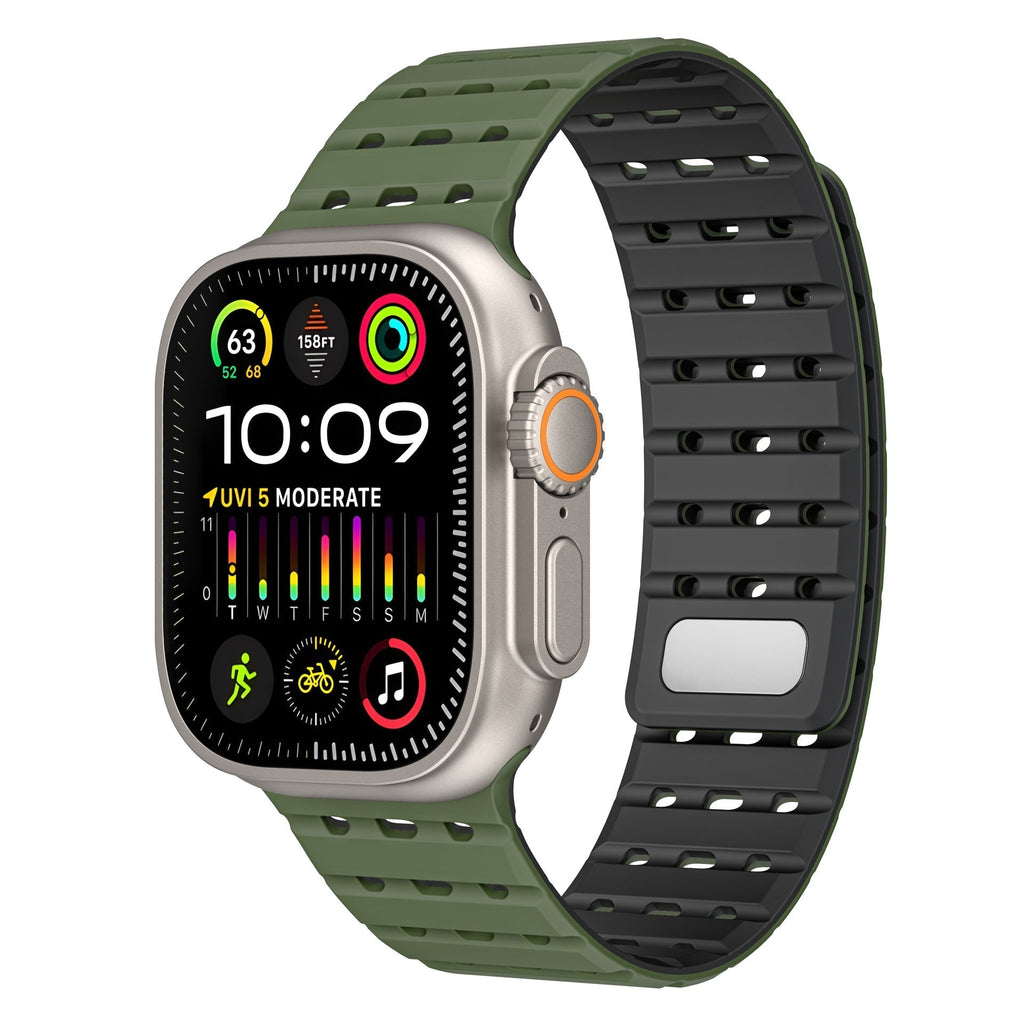 Tali Silikon Magnetik Bernafas AW Untuk Apple Watch