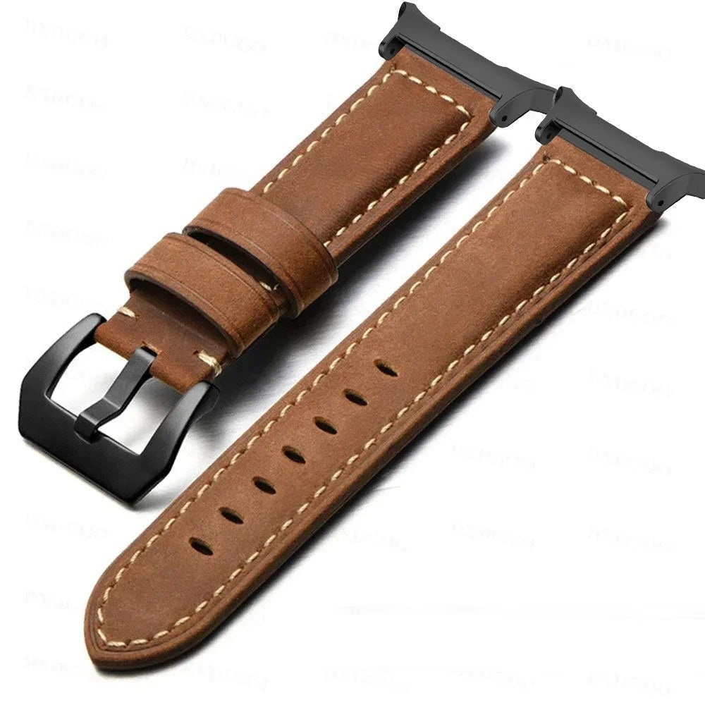 Cuir givré ancien pour montre Samsung Ultra 47 mm