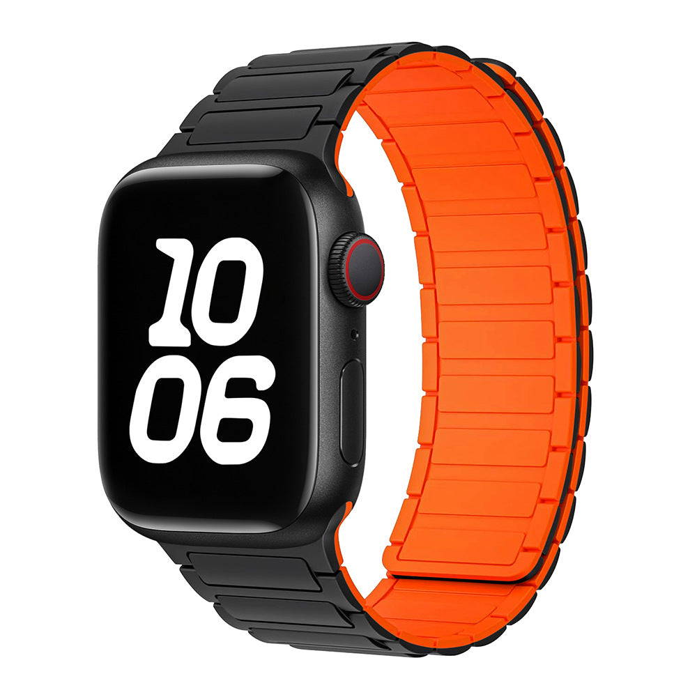 Tali jam gelung magnet silikon untuk Apple Watch