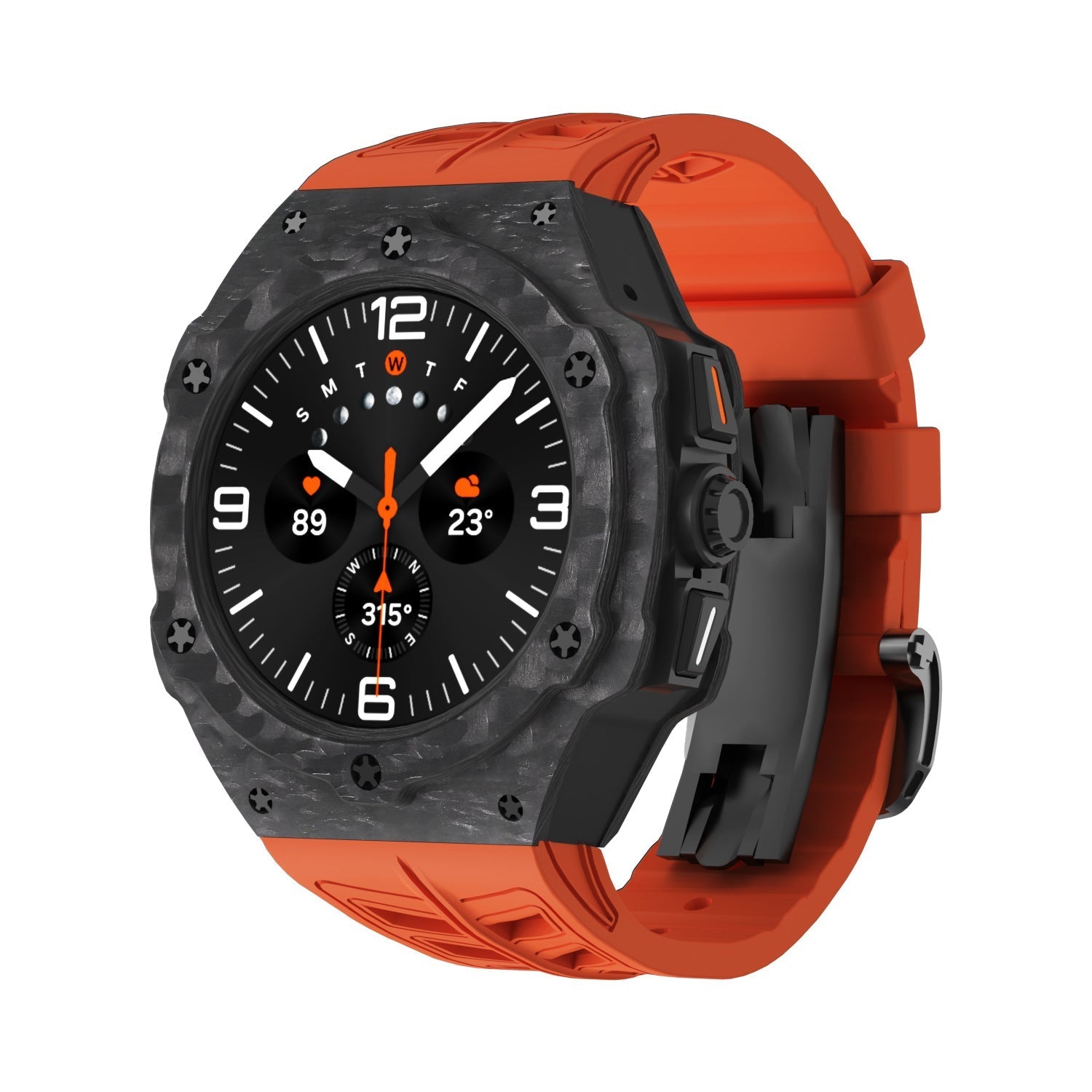 Carbon Fiber Cover Båndsæt Til Samsung Galaxy Watch 7 Ultra 47mm