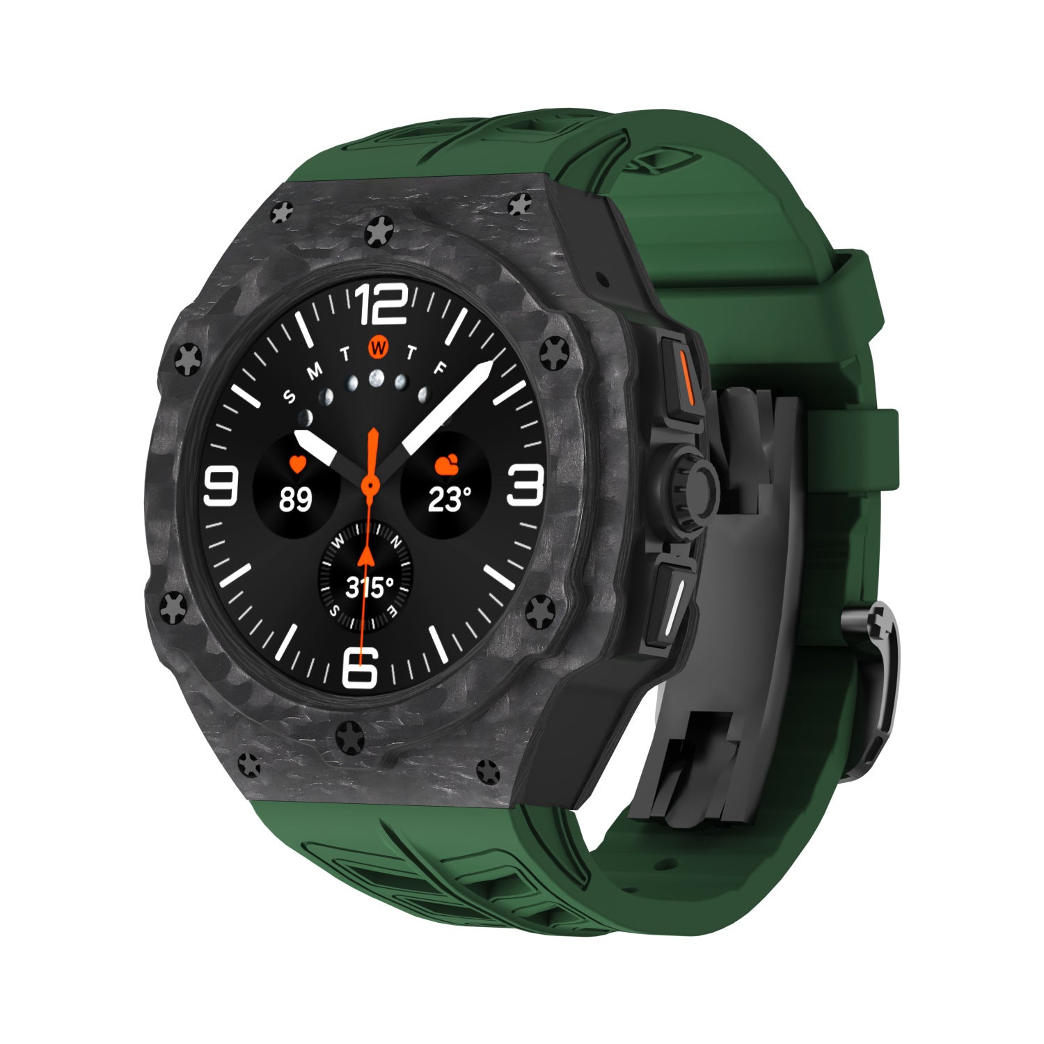 Carbon Fiber Cover Båndsæt Til Samsung Galaxy Watch 7 Ultra 47mm