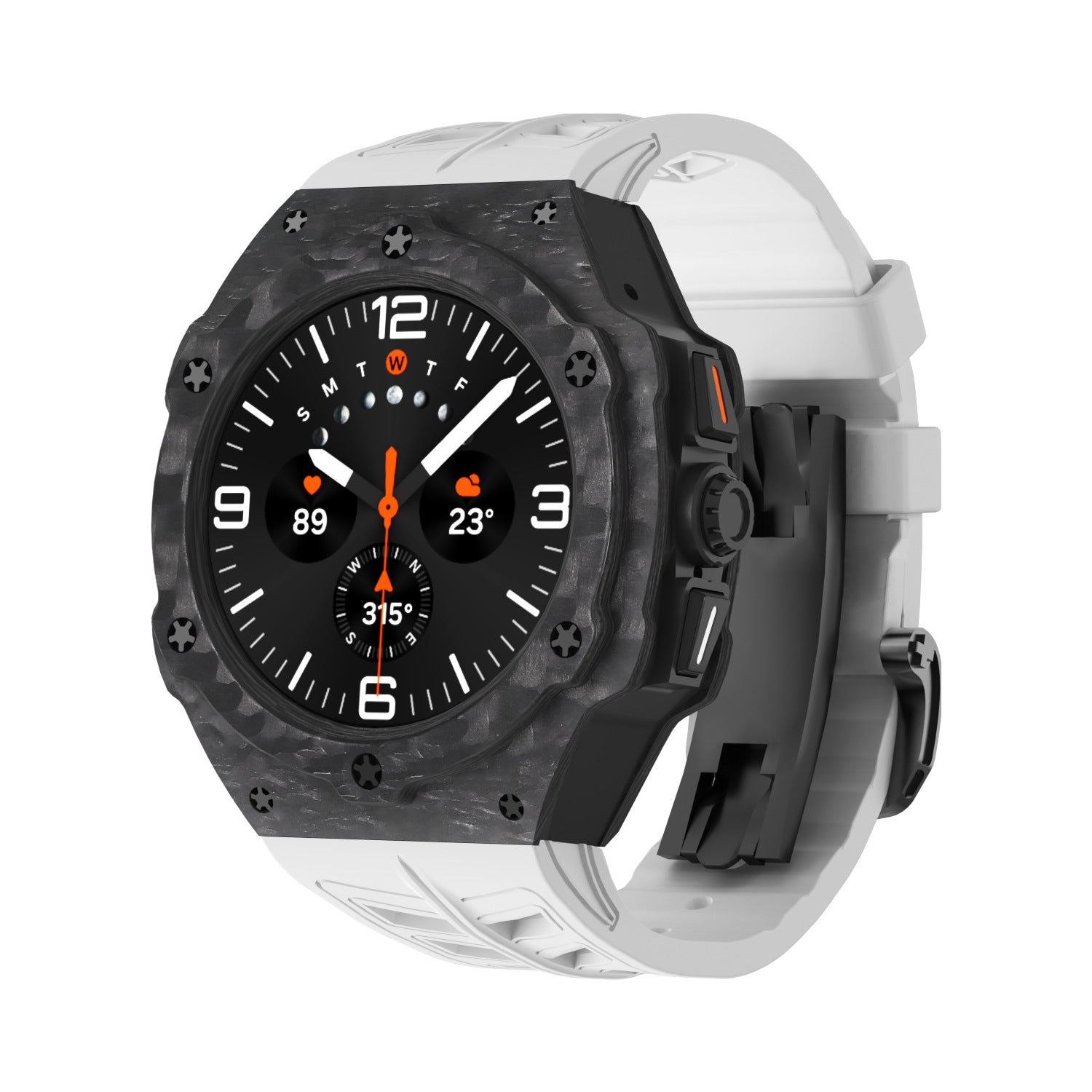 Carbon Fiber Cover Båndsæt Til Samsung Galaxy Watch 7 Ultra 47mm