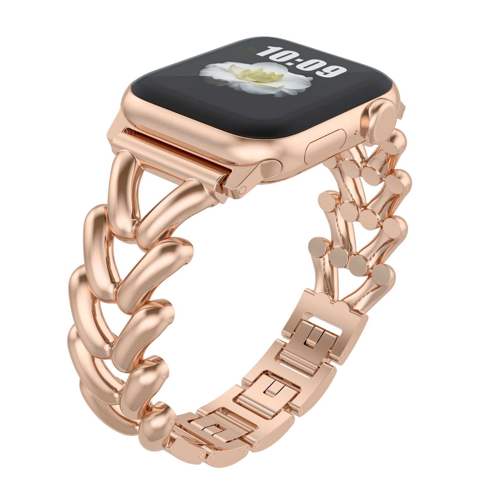 Luksusowa bransoletka w kształcie serca dla kobiet - paski do Apple Watch