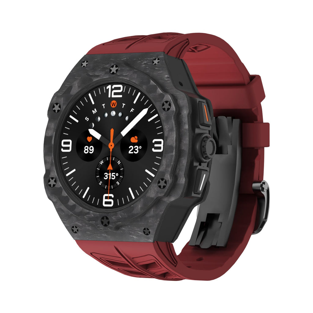Carbon Fiber Cover Båndsæt Til Samsung Galaxy Watch 7 Ultra 47mm