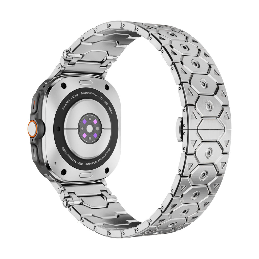 Luxus rozsdamentes acél szíj Samsung Galaxy Watch Ultra-hoz