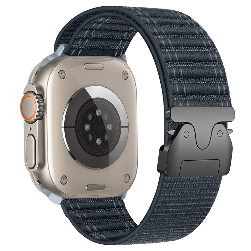 アップルウォッチ用ウェーブパターンナイロンストラップパラシュートバックル
