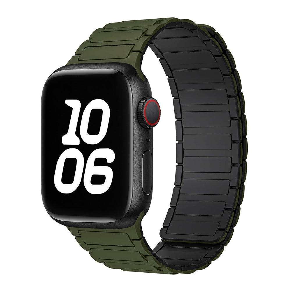 Tali jam gelung magnet silikon untuk Apple Watch