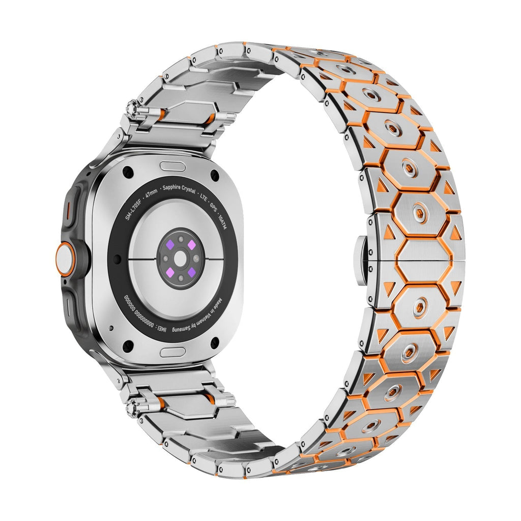 Luxus rozsdamentes acél szíj Samsung Galaxy Watch Ultra-hoz