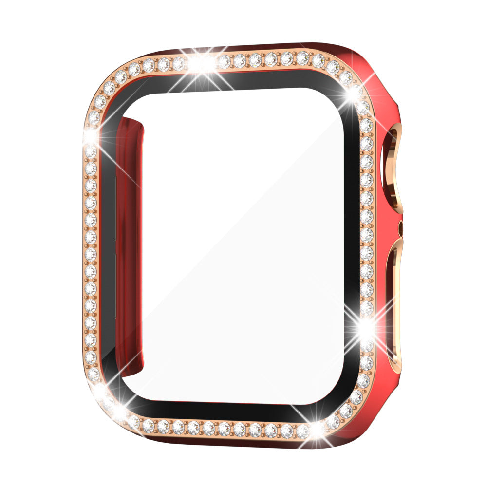 Etui med herdet glass og rhinestones for Apple Watch