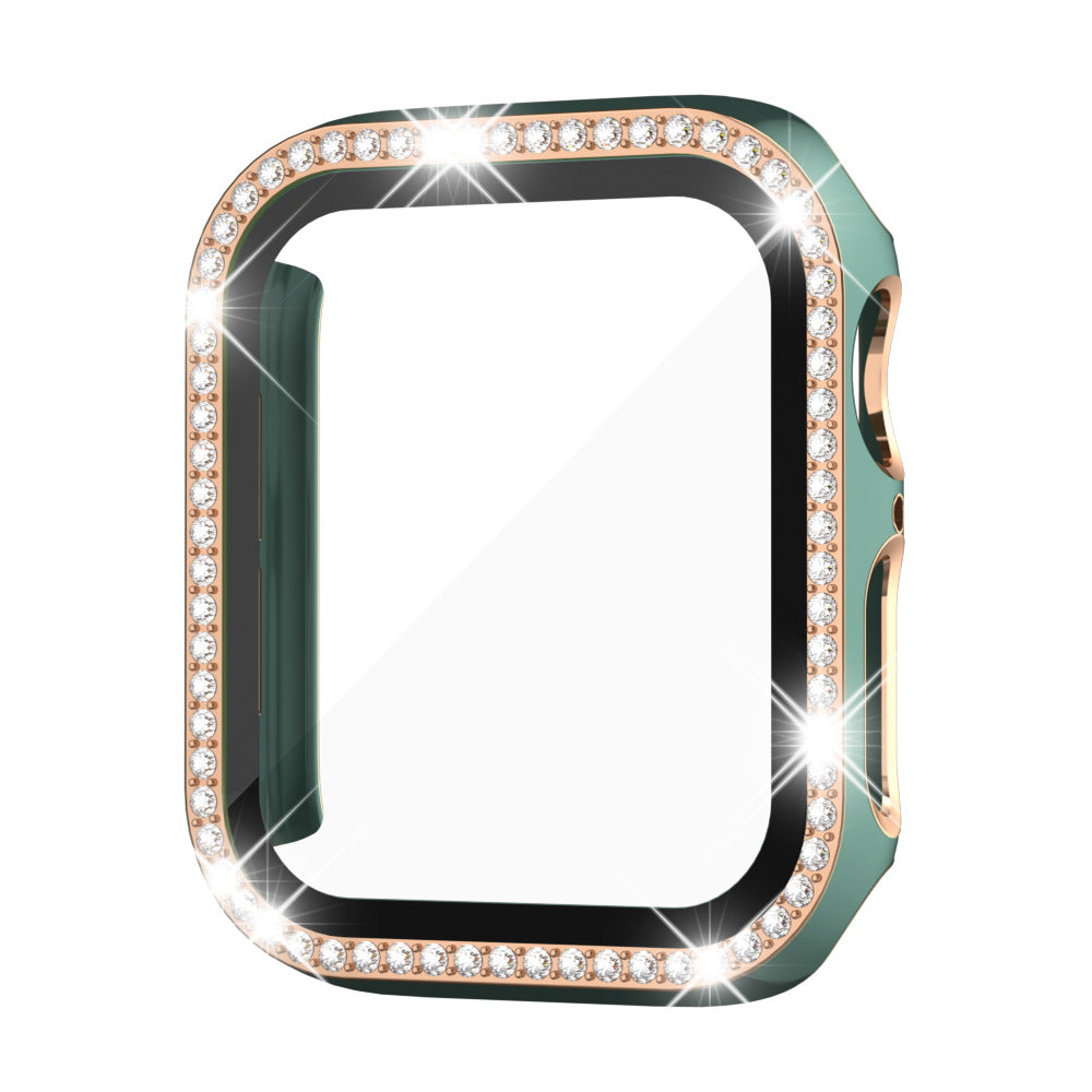 Etui med herdet glass og rhinestones for Apple Watch