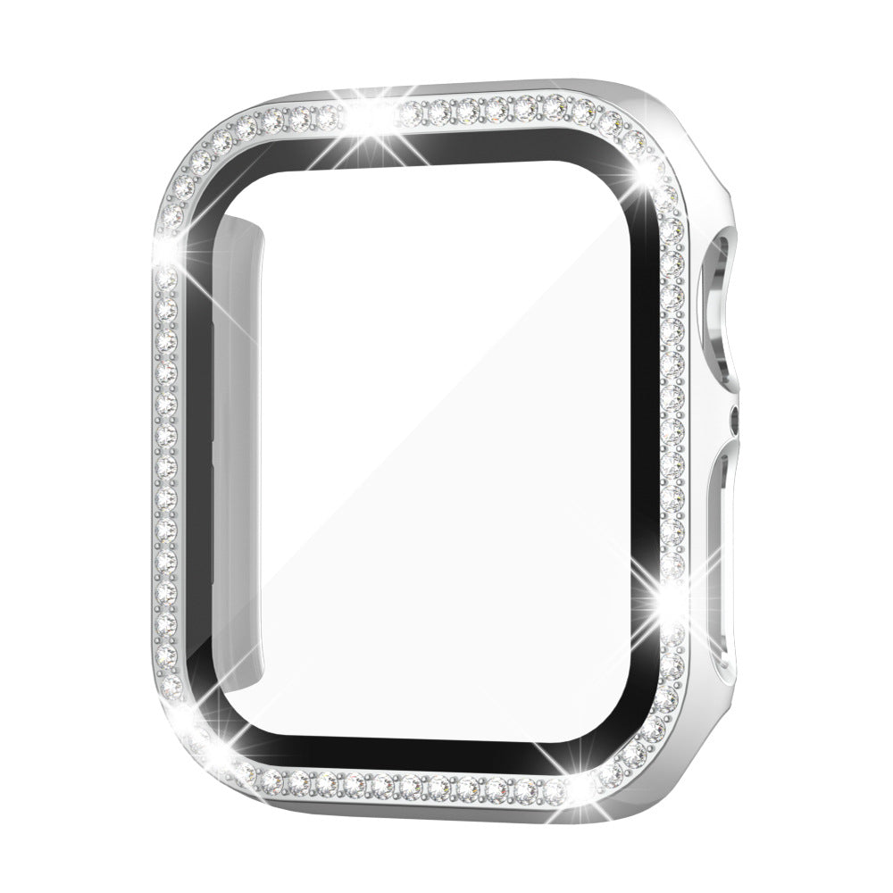 Etui med herdet glass og rhinestones for Apple Watch