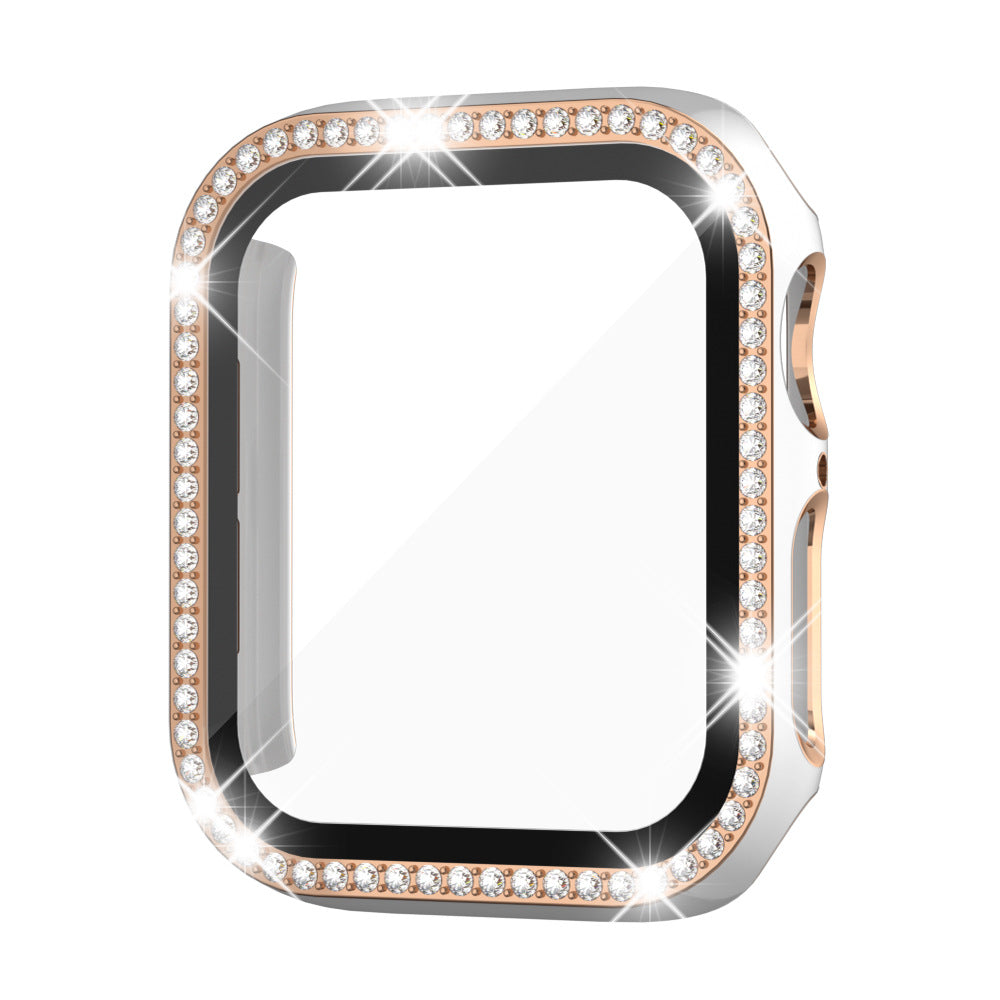 Etui med herdet glass og rhinestones for Apple Watch