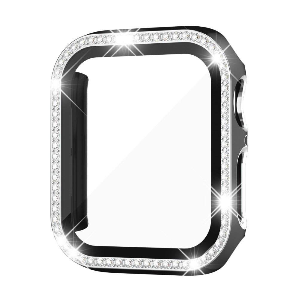 Etui med herdet glass og rhinestones for Apple Watch