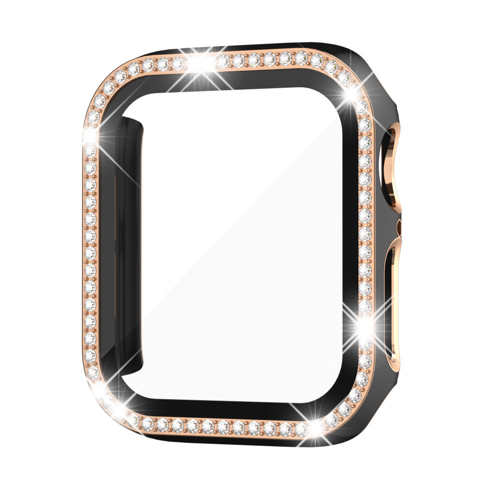 Etui med herdet glass og rhinestones for Apple Watch