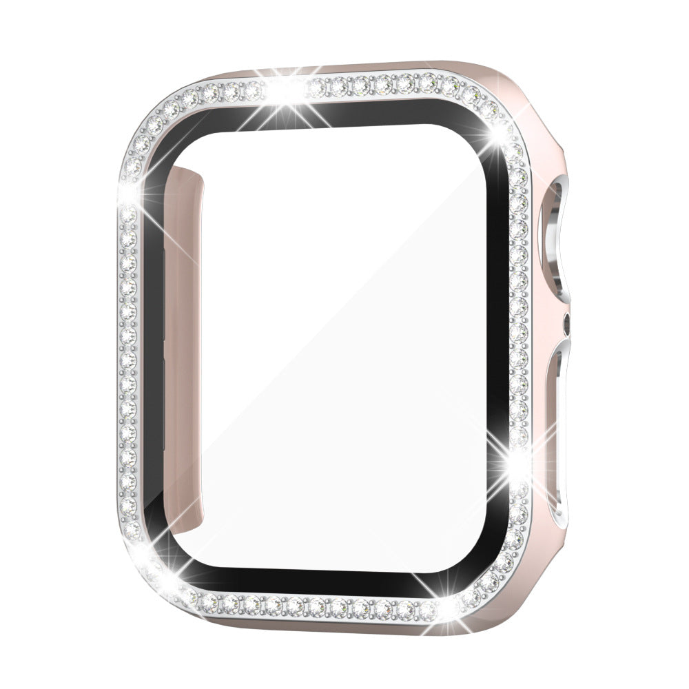 Etui med herdet glass og rhinestones for Apple Watch