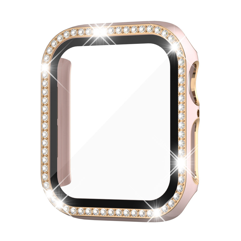Etui med herdet glass og rhinestones for Apple Watch