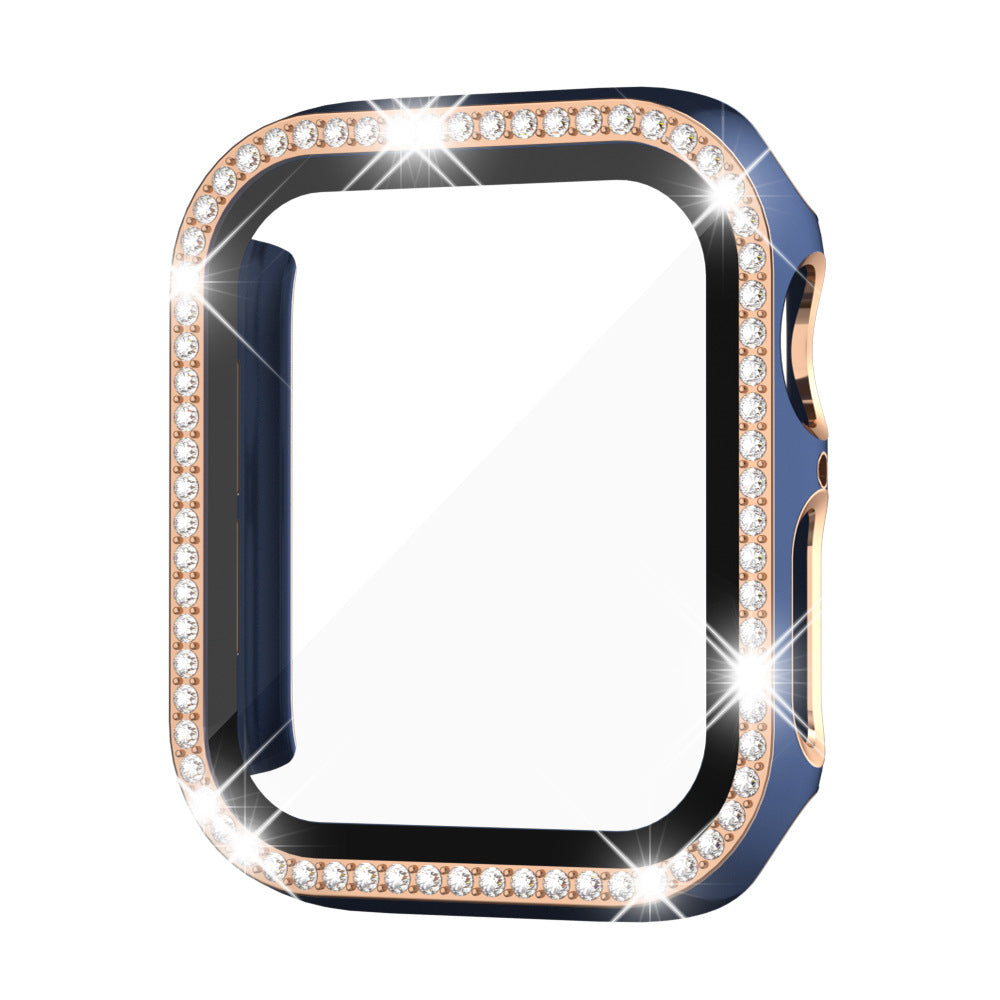 Etui med herdet glass og rhinestones for Apple Watch
